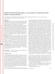 pdf geriatric nutritional risk index