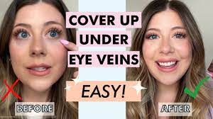 how to conceal under eye veins light