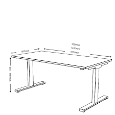 Reception desk dimensions doseofdesign vip. Electric Sit Stand Height Adjustable Desk Ewop