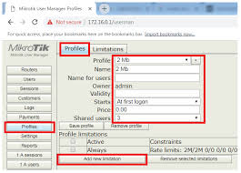 how to use the mikrotik user manager