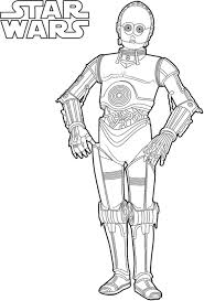 This science fiction film enables the children to believe that everything is possible in the world. C 3po In Star Wars Coloring Page Free Printable Coloring Pages For Kids