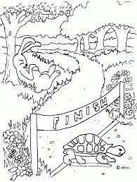 Playground in singapore featuring a pelican, tortoise and hare. Coloring Pages For Kids By Mr Adron Tortoise And The Hare Print Coloring Home