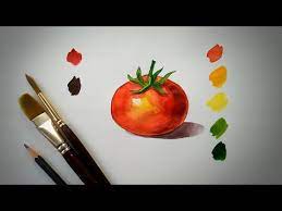 How To Paint Tomato For Beginners