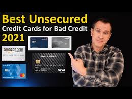 Why this is the best credit card for fair/average credit with walmart purchases. 2021 Best Unsecured Credit Cards For Bad Credit How To Rank Poor Credit Bad Credit Credit Cards Youtube