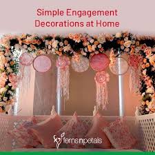 simple engagement decorations at home