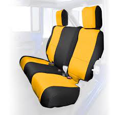 Split Bench Seat Cover Neoprene Yellow