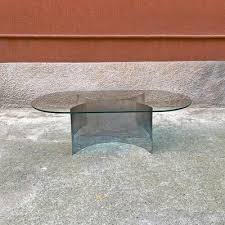 Italian Modern Coffee Table With Oval