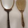 Vanity set mirror and brush normandie by wallace sterling silver 1933. 3