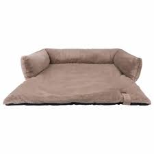 nuzzle soft sofa dog bed available in 3 sizes dark grey taupe and merengue
