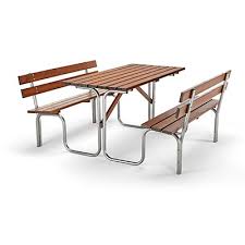 Sitzgruppen aus recycling kunststoff sind pflegeleicht und witterungsbeständig. Bank Tisch Kombination Tisch Und 2 Sitzbanke
