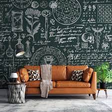 Chalk Writing Effect Wallpaper Khaki