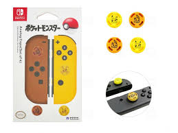 Hori Caps Lets Go Pokemon Pikachu Yellow for Nintendo Switch Joy-con/Lite  NSX