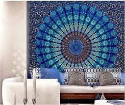 Tapestries Blue Wall Hanging Mandala