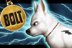bolt lightning white dog hd