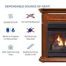 Ventless Dual Fuel Fireplace