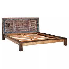 Solid Wood King Queen Bed Frame Rustic