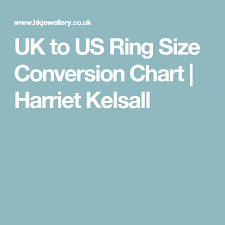 Uk To Us Ring Size Conversion Chart Harriet Kelsall