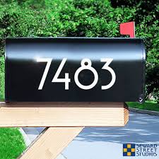 Mailbox decalgive special curb appeal to your mailbox while helping your guests and. Mailbox Numbers Decal Seward Street Studios