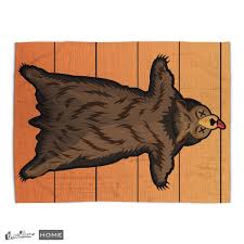 score bear skin rug rug by mistersid on