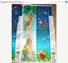 Kids Growth Chart Fabric Panel Sewing Material Crafting