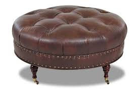 Meridian furniture inc joy round upholstered ottoman/stool. Angelo 37 Inch Round Tufted Coffee Table Leather Ottoman