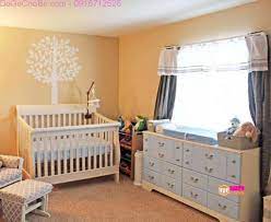 Trang trí phòng bé trai sơ sinh với nội thất đơn giản - Thế Giới Đồ Gỗ Cho  Bé