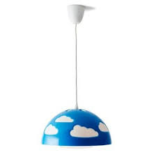 Ikea Skojig Blue Cloud Ceiling Light