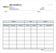 Free 10 Medical Invoice Templates In Free Samples Examples