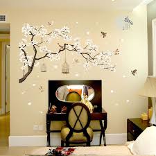 White Tree Wall Stickers Japanese Style