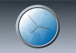 Clock Icon Earth Dial Round Vector