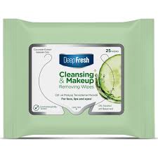 deep fresh cleansing makeup removing wipes