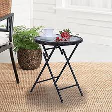 Side Table Round Outdoor End Table