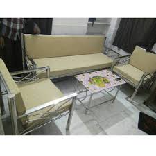 designer steel sofa set
