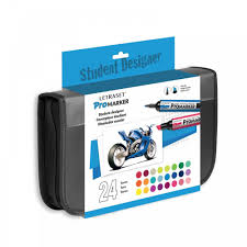 Letraset Promarker Student Designer Set 24 Colours Wallet