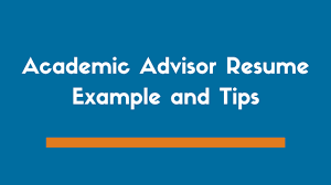 Academic Advisor Resume Example And Tips Zipjob