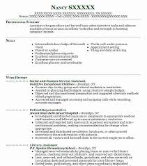 Resume Human Services Human Service Worker Resume Sample