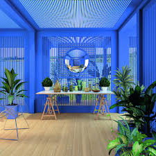blue color nippon paint interior