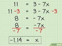 3 ways to solve two step algebraic