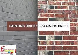 Painting Brick Vs Staining Brick