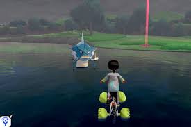 Fans speculate bikes could be used as a form of transport in animal crossing new horizons nintendosoup from i0.wp.com new horizons is out now, and it's a delightful and engaging return for the series. Pokemon Sword And Shield Guide How To Cross Water And Catch Big Spawns In Water Polygon