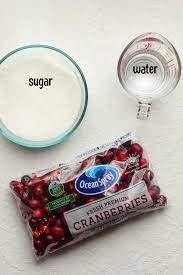 simple sugared cranberries suebee