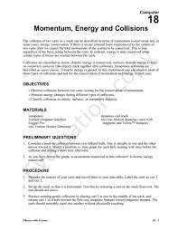 Momentum Energy And Collisions Manualzz