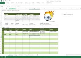 Blank Roster Template Team Sample 9 Free Documents In Word Excel