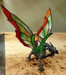 Stained Glass Dragon Faux Stained