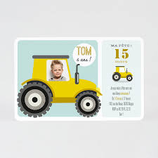 Créez votre invitation anniversaire ado avec vos propres photos ! Carte D Invitation Anniversaire Enfant Tracteur Fete Tadaaz