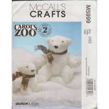mccall s 5999 easy stuffed polar bear
