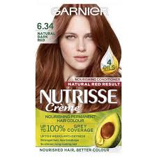 Want to give natural hair dye a go? Garnier Nutrisse 6 34 Dark Natural Red Permanent Hair Dye Mcgorisks Pharmacy And Beauty Ireland