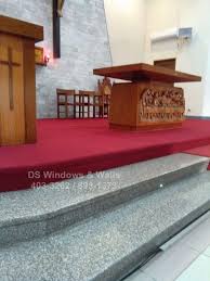 red carpet roll for church altar and