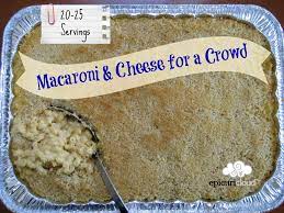 macaroni cheese for a crowd