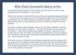 mike chen s successful query letter